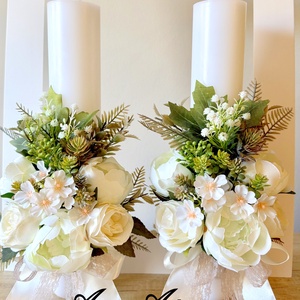 Lumanare de cununie Lumanare nunta - accesorii nuntă - materiale decor pentru nuntă - lumânări de nuntă și suport lumânări - Artynos.ro