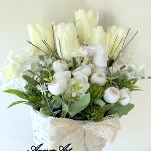 Set aranjament de primavara - decor de sărbători - decorațiuni de paște - decor masă de paște - Artynos.ro