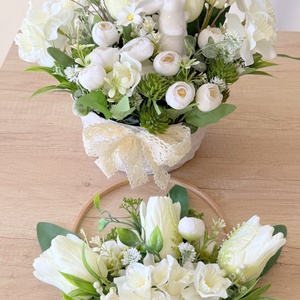 Set aranjament de primavara - decor de sărbători - decorațiuni de paște - decor masă de paște - Artynos.ro