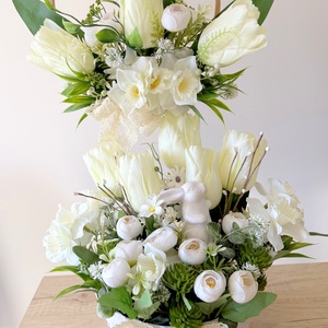 Set aranjament de primavara - decor de sărbători - decorațiuni de paște - decor masă de paște - Artynos.ro