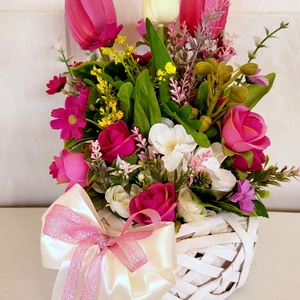 Set aranjament de primavara - decor de sărbători - decorațiuni de paște - decor masă de paște - Artynos.ro