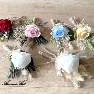 Cocarde nunta / Flori de pus in piept nunta - accesorii nuntă - materiale decor pentru nuntă - decorațiuni nuntă - Artynos.ro