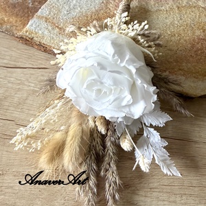 Cocarda Mire /Nas Flori de pus in piept nunta - accesorii nuntă - materiale decor pentru nuntă - decorațiuni nuntă - Artynos.ro