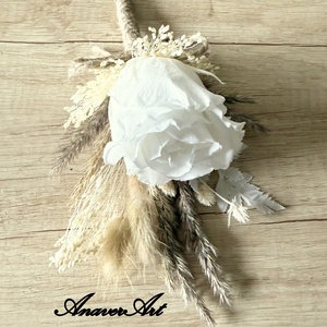 Cocarda Mire /Nas Flori de pus in piept nunta - accesorii nuntă - materiale decor pentru nuntă - decorațiuni nuntă - Artynos.ro