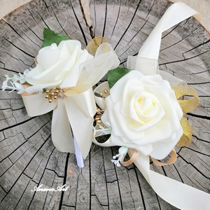 Cocarde nunta /Bratari nunta, Accesorii nunta, Materiale decor pentru nunta, Decoratiuni nunta, , saje si cocarde nunta din flori artificiale pentru domnisoarelor de onoare ,nasa sau soacre ,in nua..., ARTYNOS
