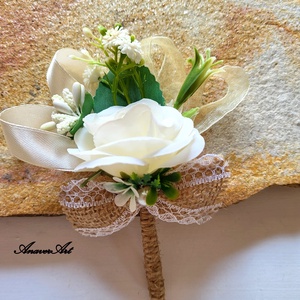 Flori de nunta/Cocarde /Bratari - accesorii nuntă - materiale decor pentru nuntă - decorațiuni nuntă - Artynos.ro