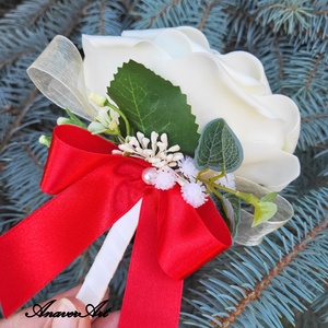 Cocarde nunta Flori de pus in piept - accesorii nuntă - materiale decor pentru nuntă - decorațiuni nuntă - Artynos.ro