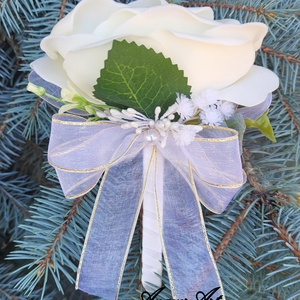 Cocarde nunta Flori de pus in piept - accesorii nuntă - materiale decor pentru nuntă - decorațiuni nuntă - Artynos.ro