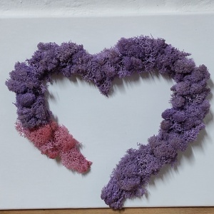 Tablou inimă cu licheni stabilizați  - casă & stil de viață - decorațiuni de casă - decorațiuni de pereți - tablou cu licheni - Artynos.ro