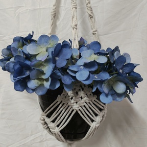 Suport ghiveci macrame handmade din bumbac 3 mm-agatator plante stil boho, Casa & Stil de viata, Decoratiuni de casa, Accesorii florale, Ghiveci de plante, , ARTYNOS