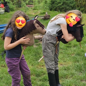 Ebony, calul trestiei. Hobby horse - jucării și echipamente pentru copii - jocuri de rol - Artynos.ro