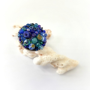Inel statement Twilight Blue, Bijuterii, Inele, Inele de statement, Cusatura, ARTYNOS