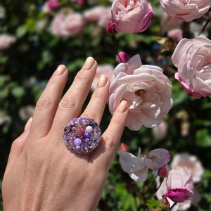 Inel statement Rose Dream, Bijuterii, Inele, Inele de statement, Cusatura, ARTYNOS