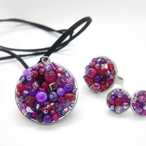 Colier Purple Dream - bijuterii - coliere - coliere cu mărgele - Artynos.ro