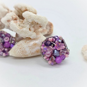 Cercei Rose Dream - bijuterii - cercei - cercei din mărgele - Artynos.ro