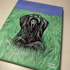 Tablou pictat Ghostface  - casă & stil de viață - decorațiuni de casă - picturi murale - tablouri/picturi pe pânză - Artynos.ro