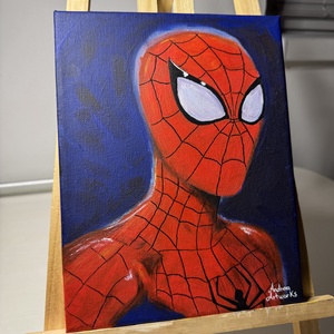Tablou canvas Spiderman , Casa & Stil de viata, Decoratiuni de casa, Picturi murale, Tablouri/picturi pe panza, Pictura, Pictat manual pe panza  in culori acrilice. 
Dimensiune 23x18cm
, ARTYNOS