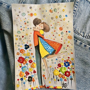 Tablou pictură Love in Color - casă & stil de viață - decorațiuni de casă - picturi murale - tablouri/picturi pe pânză - Artynos.ro