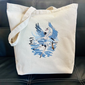 Sacosa textila balerina, Genti si portofele, Geanta pentru cumparaturi, Totebaguri, Broderie, ARTYNOS