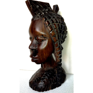 Statuie sculptata din lemn de fier african, Arte vizuale si accesorii , Sculptura, Statuie lemn, Prelucrarea lemnului, O statuie grea din lemn masiv de fier, realizata de un sculptor african in lemn. Lemnul de fier est..., ARTYNOS