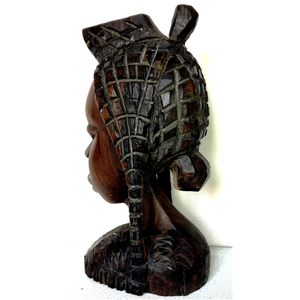 Statuie sculptată din lemn de fier african - arte vizuale și accesorii  - sculptură - statuie lemn - Artynos.ro