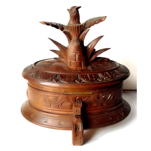 Cutie de bijuterii sculptată originală Schwarzwald - bijuterii - suporturi și cutii de bijuterii - cutii de bijuterii - Artynos.ro