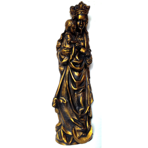 Madonna mare cu semiluna, statuie culoare bronz - casă & stil de viață - accesorii religioase - icoane cu sfinți - Artynos.ro