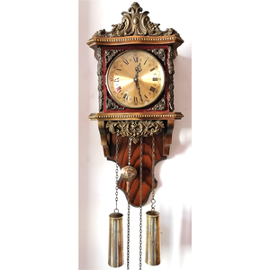 Ceas de perete german vechi și frumos, cu mecanism de 8 zile - casă & stil de viață - decorațiuni de casă - decorațiuni de pereți - ceasuri de perete - Artynos.ro