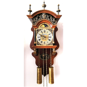 Ceas de perete olandez frumos Sallander cu serviciu de 8 zile, Warmink WUBA, Casa & Stil de viata, Decoratiuni de casa, Decoratiuni de pereti, Ceasuri de perete, Prelucrarea lemnului, Prelucrarea metalelor, ARTYNOS