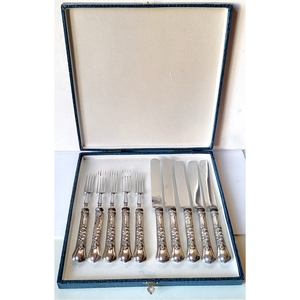 Set de tacâmuri antice din argint 812, vechi de 208 ani - casă & stil de viață - echipamente de bucătărie - accesorii de servire - linguri și furculițe artizanale - Artynos.ro