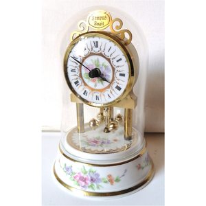 Ceas cu pendul mic și drăguț din porțelan, cu capac de sticlă - casă & stil de viață - decorațiuni de casă - decorațiuni de pereți - ceasuri de perete - Artynos.ro