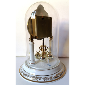 Ceas cu pendul vintage mare din porțelan cu capac de sticlă - casă & stil de viață - decorațiuni de casă - decorațiuni de pereți - ceasuri de perete - Artynos.ro