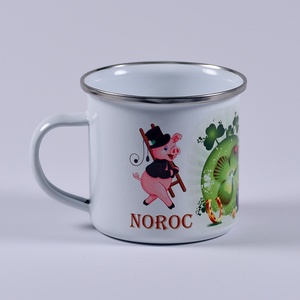 Cană din metal personalizată- Noroc - Artynos.ro