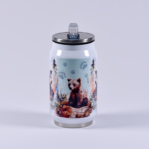 Termos personalizat 250 ml - România design urs - casă & stil de viață - accesorii pentru echipamente de bucătărie - accesorii de servire - accesorii de băutură - sticlă termos - Artynos.ro