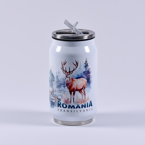 Termos personalizat 250 ml - România design căprioară - casă & stil de viață - accesorii pentru echipamente de bucătărie - accesorii de servire - căni - Artynos.ro