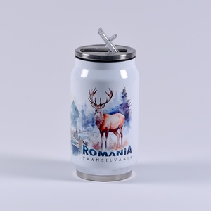 Termos personalizat 250 ml - România design căprioară - casă & stil de viață - accesorii pentru echipamente de bucătărie - accesorii de servire - căni - Artynos.ro