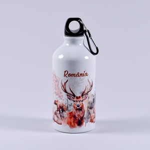 Ploscă personalizată 500 ml - România design căprioară - casă & stil de viață - accesorii pentru echipamente de bucătărie - accesorii de servire - căni - Artynos.ro