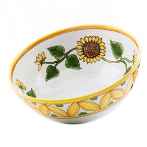 BOL decorat cu floarea soarelui 13 cm, Casa & Stil de viata, Accesorii pentru decorat casa, Decoratiuni de masa si decoratiuni pentru rafturi , Boluri din ceramica, boluri decorative, Ceramica, ARTYNOS