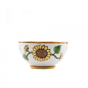 BOL decorat cu floarea soarelui 13 cm - casă & stil de viață - accesorii pentru decorat casa - decorațiuni de masă și decorațiuni pentru rafturi  - boluri din ceramică, boluri decorative - Artynos.ro