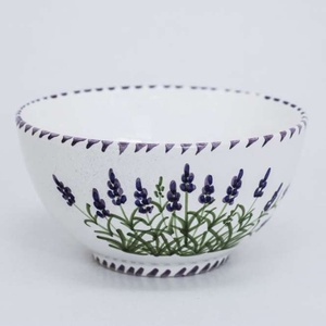 BOL decorat cu lavanda 19 cm, Casa & Stil de viata, Accesorii pentru decorat casa, Decoratiuni de masa si decoratiuni pentru rafturi , Boluri din ceramica, boluri decorative, Ceramica, ARTYNOS