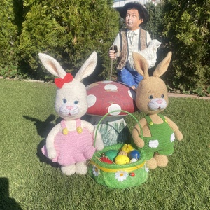 Iepurași croșetați manual  - jucării și echipamente pentru copii - plușuri - păpușă croșetată, păpușă de pluș - Artynos.ro