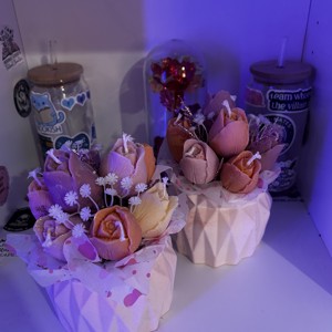 Buchet de flori cu lumanari, , , ARTYNOS