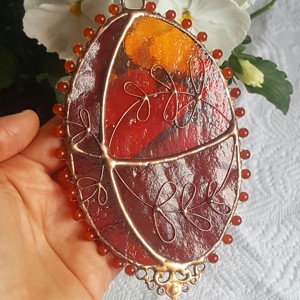  Paste dantela ou de sticla cu cornelian, , , ARTYNOS