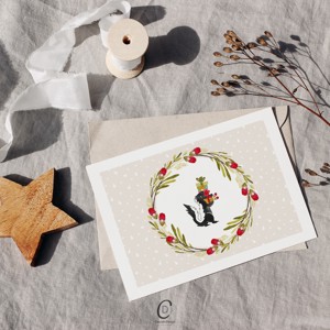Babe carte poștală de Crăciun, felicitare de Crăciun -  - Artynos.ro