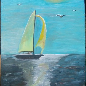 Jó-Ha, , , 
25*35 cm, pictura acrilica pe bloc de lemn, neincadrat, semnat.

, ARTYNOS