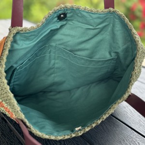 Geantă din rafie verde -  - Artynos.ro