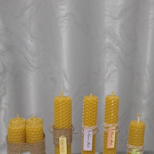 Lumanare rulata din ceara de albine  - Artynos.ro