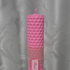 Lumanare rulata din ceara de albine  - accesorii nuntă - materiale decor pentru nuntă - lumânări de nuntă și suport lumânări - Artynos.ro