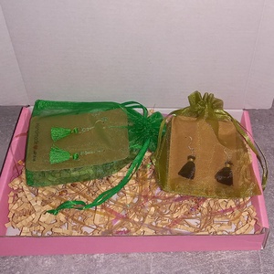 Cercei din pietre semiprețioase și ciucuras  - bijuterii - cercei - cercei din pietre semiprețioase - Artynos.ro