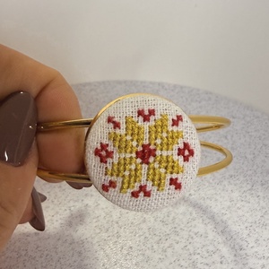 Bratara cusatura manuala, Bijuterii, Bratari, Bratari din cupru, Broderie, Cusatura, ARTYNOS